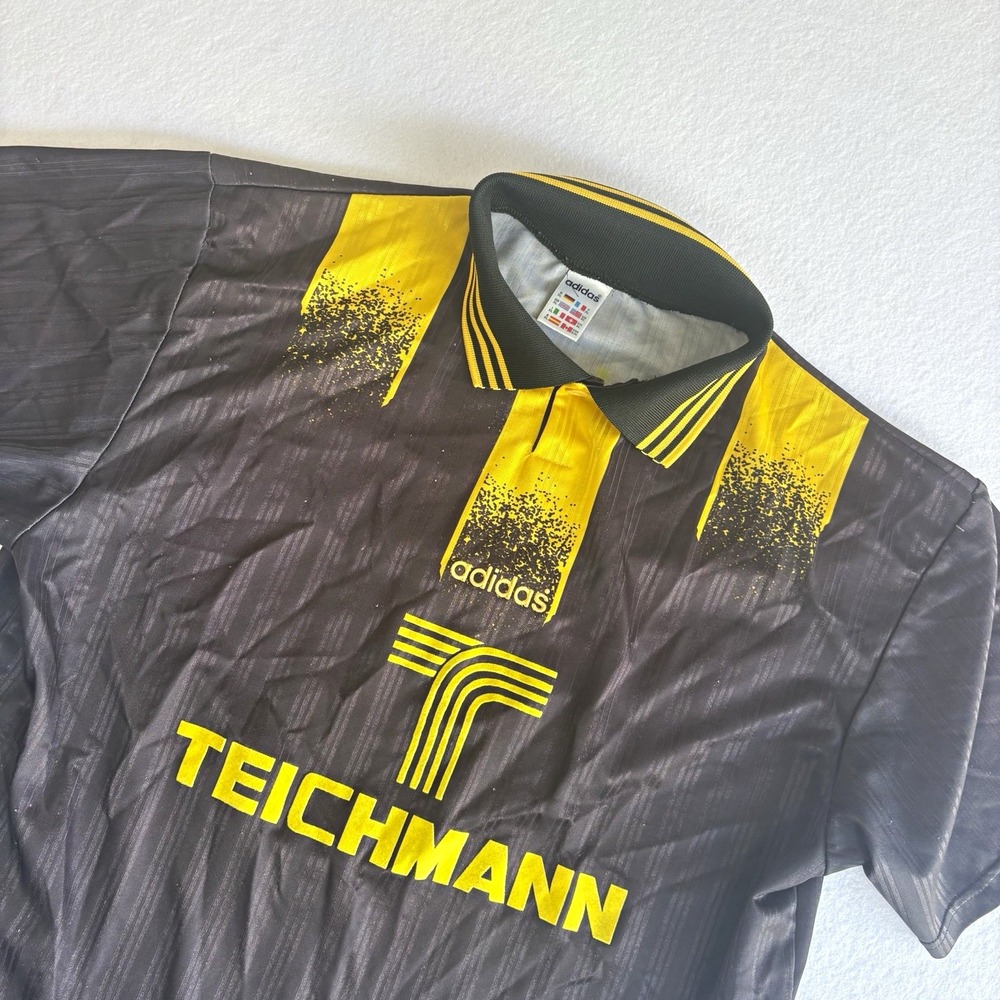 Vintage 90s Adidas Template Soccer Jersey XL FSV Holzthaleben Germany Football